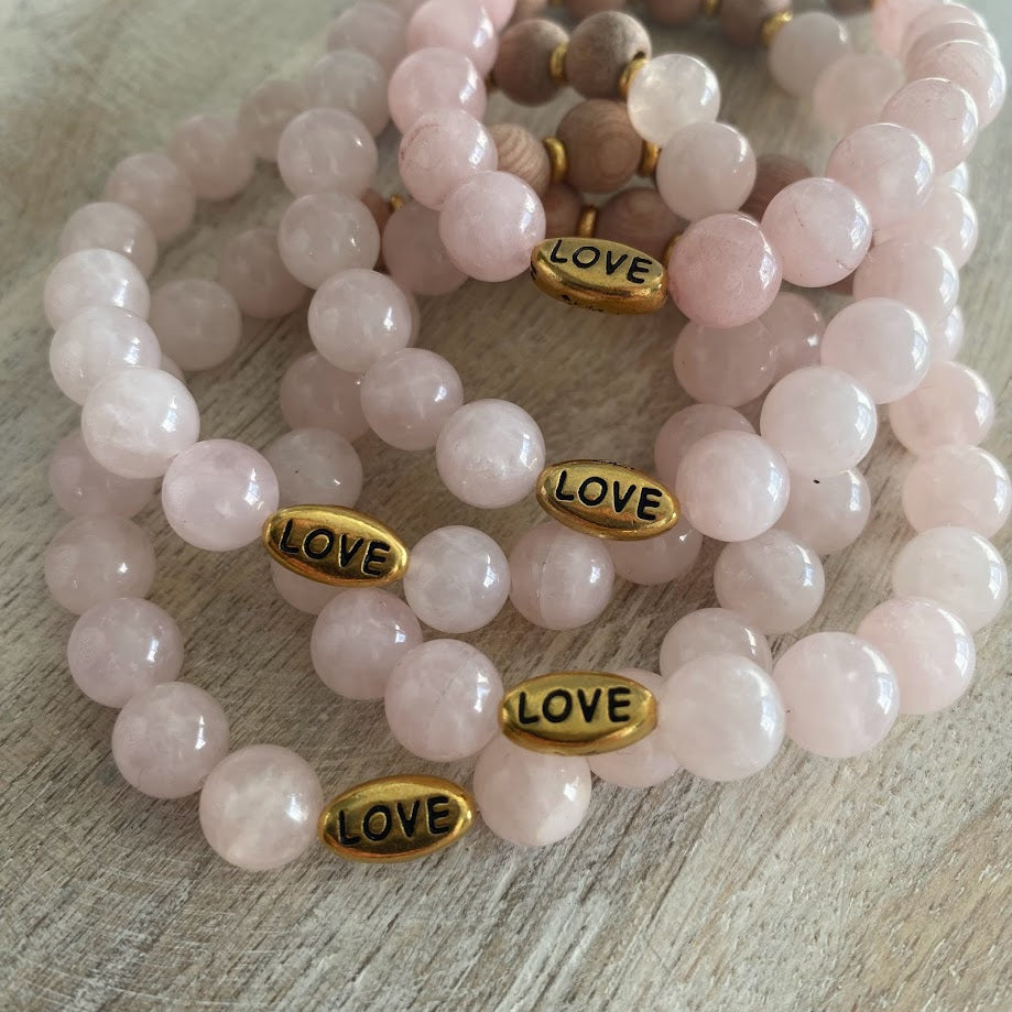 Rose quartz deals diffuser bracelet