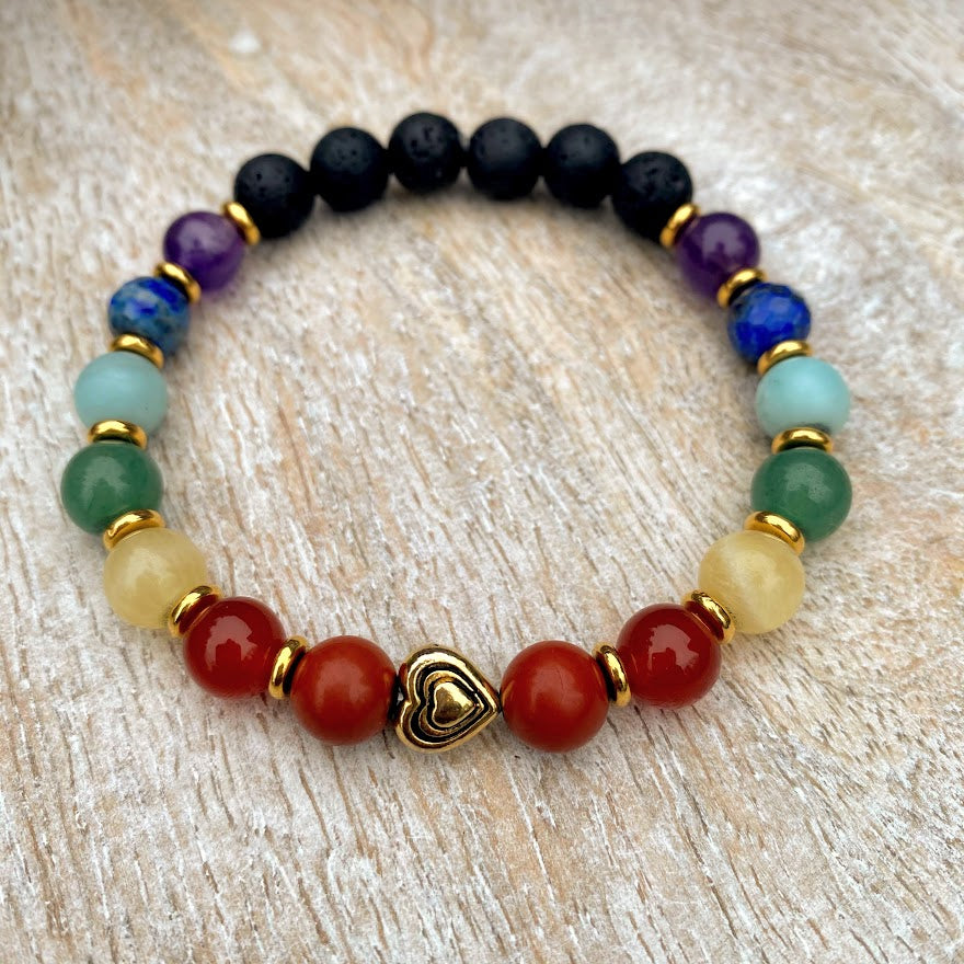 Rainbow hot sale chakra bracelet